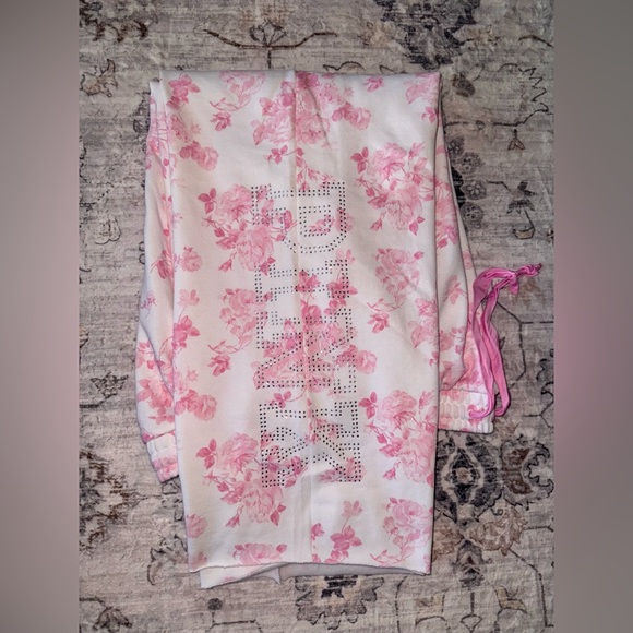 VSpink x loveshackfancy Floral Lounge Pants LARGE - Picture 2 of 3
